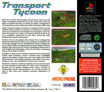 Transport Tycoon (EU) box cover back